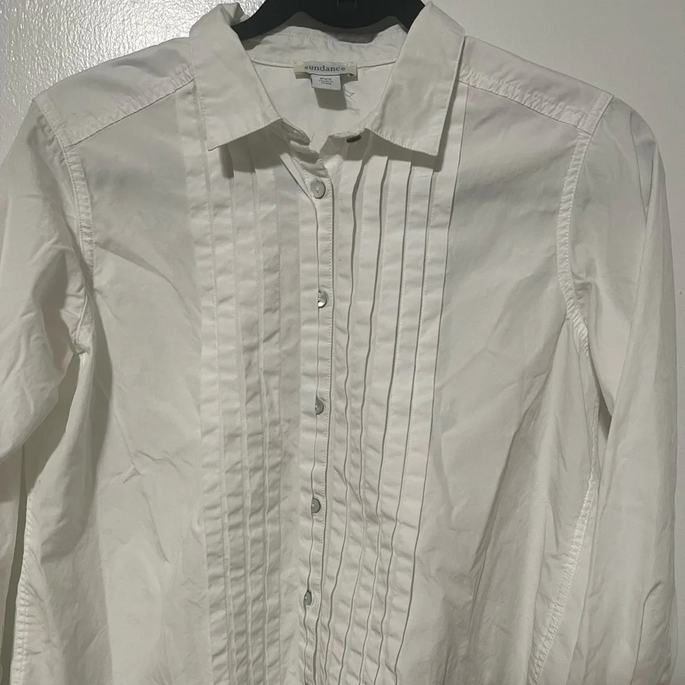 Sundance white top size PXS 100% cotton - Picture 2 of 3